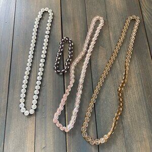 Vintage Colorful Multicolor Plastic Button Fashion Necklaces & Bracelet (W8)